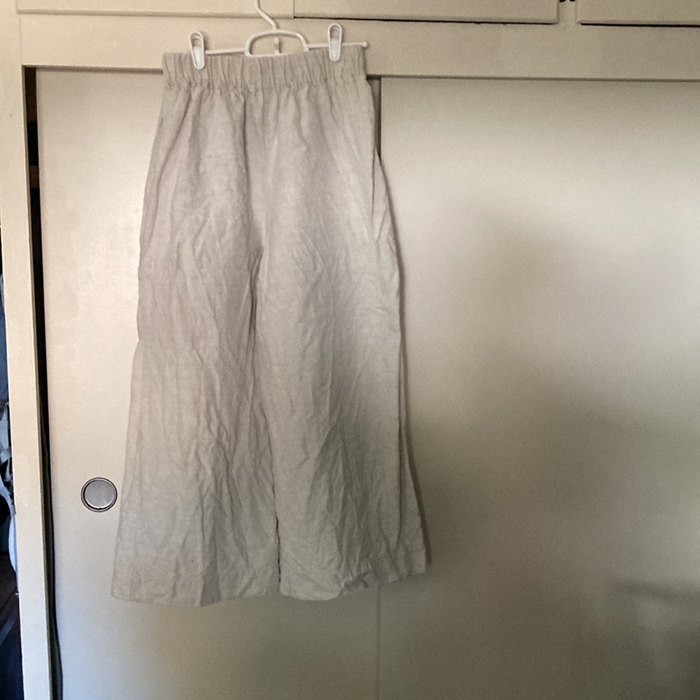 Elizabeth Suzann Florence Pant in Flax Linen, Size M- Regular